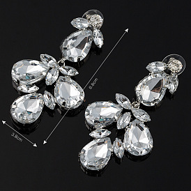 Fashionable Diamond Waterdrop Earrings - Designed for Women, Jewelry Earrings E294.