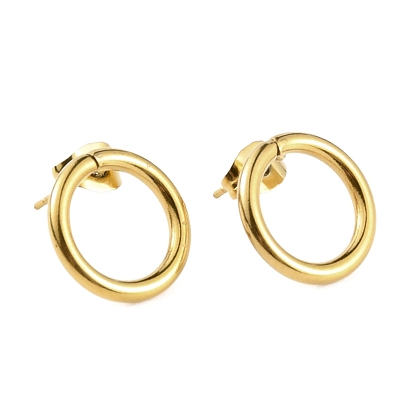 304 pendientes de aro de acero inoxidable para mujer