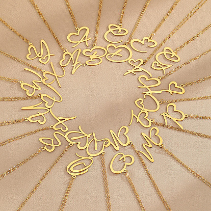 304 ожерелья с подвеской в форме сердца из нержавеющей стали для женщин и мужчин, золотые