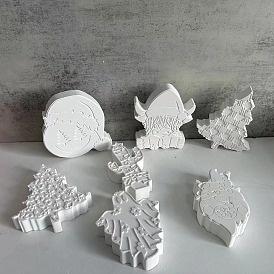 Christmas Candle Holder Silicone Molds, for Aromatherapy Candle Making