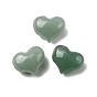 Естественный зеленый бисер авантюрин, толстое сердце
