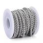 304 Stainless Steel Wheat Chains, Unwelded, with Spool