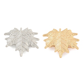 Maple Leaf Shape Alloy Brooch