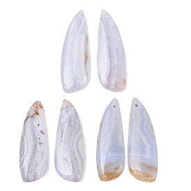 Натуральный голубой агат шнурка подвески, крылатые прелести