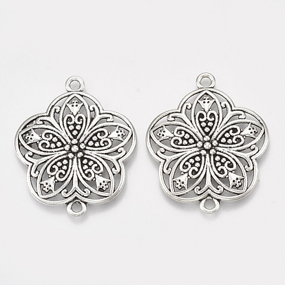 Tibetan Style Alloy Links/Connectors, Flower