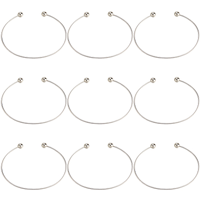 10шт. браслеты из нержавеющей стали с манжетой для изготовления, не тускнеет