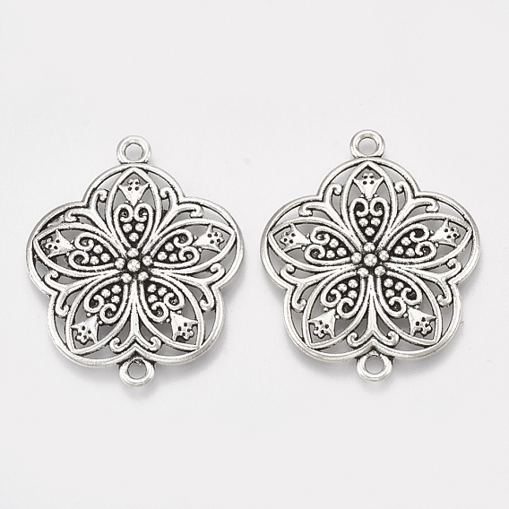 Tibetan Style Alloy Links/Connectors, Flower