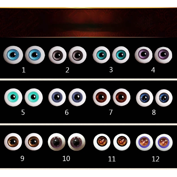 Стеклянный кукольный глаз, мягкая игрушка глаз, с коробкой, для поделок куклы игрушки кукольные плюшевые животные изготовление