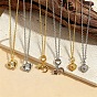 Colliers avec pendentif en laiton et zircone cubique transparent pour femmes