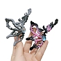 Gradient Butterfly Alloy Rhinestone Large Claw Hair Clips, for Women Girl Thick Hair
