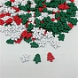 Christmas Snowflake & Tree Wooden Buttons, 2-Hole, Garment Accessories