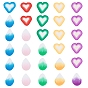 2000pcs 10 styles cabochons en argile polymère faits à la main, tranches de pâte polymère pour nail art, Décoration de coques de téléphone et création de bijoux DIY, pétale & coeur