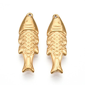 304 подвески из нержавеющей стали, ионное покрытие (ip), амулеты из рыбы сардина