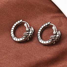 316 серьги-кольца в форме скорпиона из хирургической нержавеющей стали