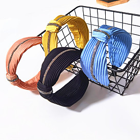 Wide-brimmed Chain Wind All-match Headband Face-washing Outgoing Hairpin - Simple and Elegant, Wrinkle-resistant, Non-slip Headband.