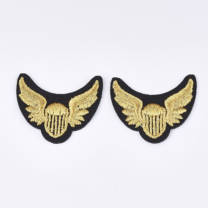 Computerized Embroidery Cloth Iron on/Sew on Patches, Appliques, Costume Accessories, Wing