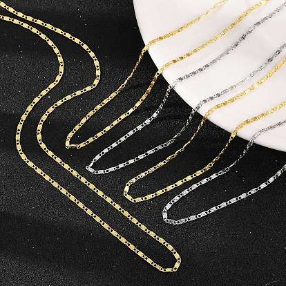 Латунные овальные ссылка цепи ожерелья, долговечный, стойки покрытие