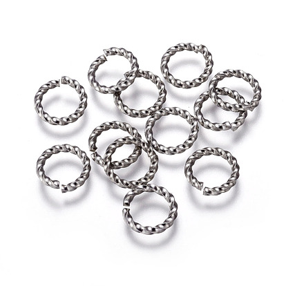 304 inox Anneaux ouverte, torsion