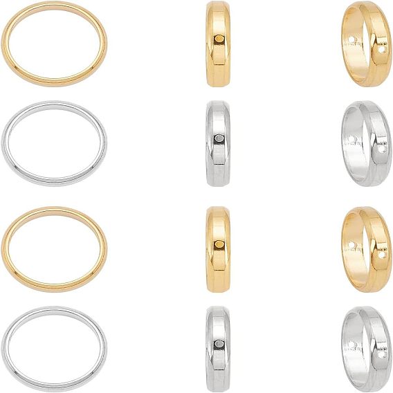 12 шт. 2 цвета 304 рамки из нержавеющей стали, кольцо
