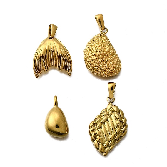 304 подвески из нержавеющей стали, золотые