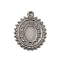 304 Настройки кабошон из нержавеющей стали кулон, овальный шарм