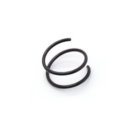 Двойное кольцо в носу для одиночного пирсинга, спираль 316 носовое кольцо из хирургической нержавеющей стали для женщин, украшения для пирсинга тела