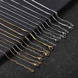 304 ожерелья из нержавеющей стали в виде змеиной цепи для женщин и мужчин