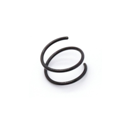 Двойное кольцо в носу для одиночного пирсинга, спираль 316 носовое кольцо из хирургической нержавеющей стали для женщин, украшения для пирсинга тела