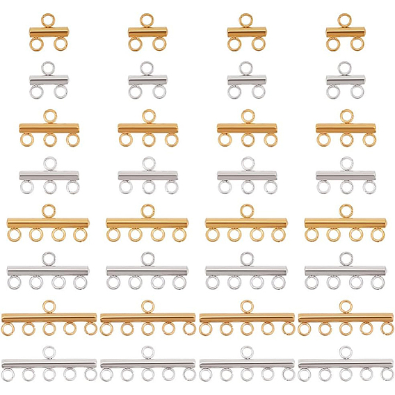 32Pcs 8 Style 304 Stainless Steel Chandelier Component Links