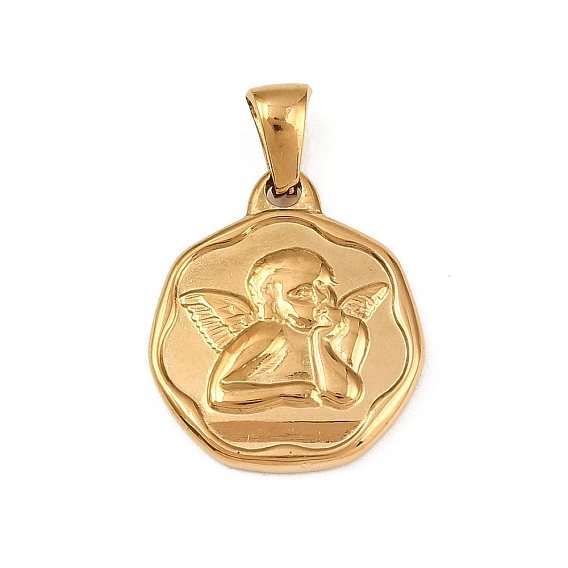 304 подвески из нержавеющей стали, ангельское очарование, ионное покрытие (ip)