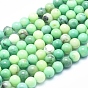 Natural Green Grass Agate Beads Strands, Round