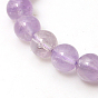Natural Ametrine Beads Strands,  Round, Lilac