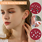 SUNNYCLUE 48Pcs 12 Style TPE Plastic Ear Nuts, with 316 Surgical Stainless Steel Findings, Earring Backs, Half Round/Dome