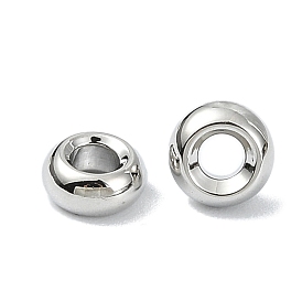 SHEGRACE Brass Beads, Rondelle, Cadmium Free & Nickel Free & Lead Free