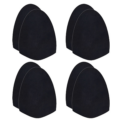 4 Pares de pegatinas antideslizantes para suela de tela de gamuza, agarres inferiores del zapato