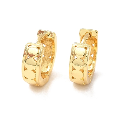 Латунные плоские круглые серьги-кольца для женщин, без кадмия, без никеля и без свинца