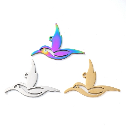 304 подвески из нержавеющей стали, амулеты птиц