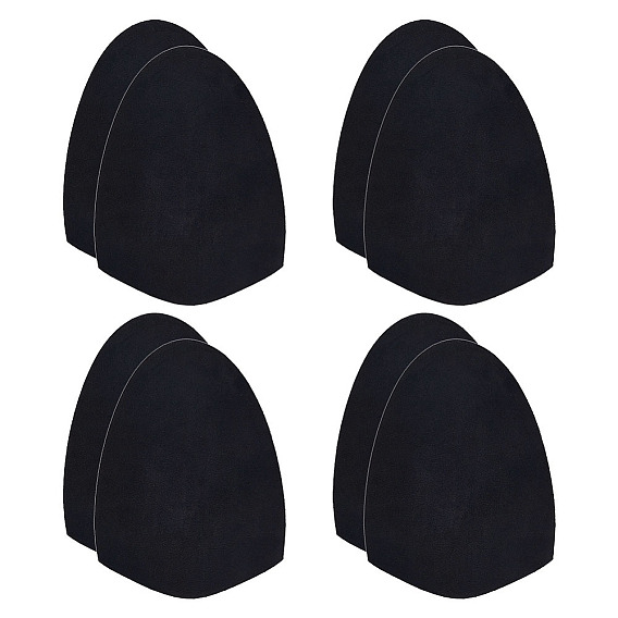4 Pairs Suede Fabric Non-slip Sole Stickers, Shoe Bottom Grips