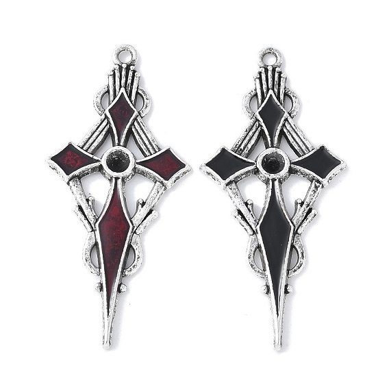 Сплавочные коннекторы для размещения стразов, с эмалью, стойки покрытие, без кадмия, без никеля и без свинца, крестик