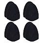 4 Pairs Suede Fabric Non-slip Sole Stickers, Shoe Bottom Grips