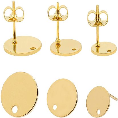 304 Выводы серьги из нержавеющей стали шпилька, с плоской пластиной, ушные орехи / серьги спины