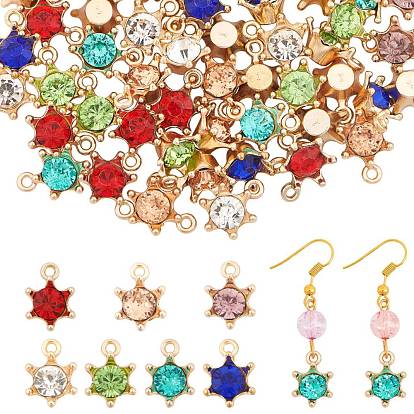 Alloy Rhinestone Pendants, Star
