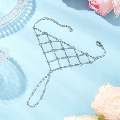 Латунные кабельные цепи кольца браслеты для женщин, с сердцем 201 подвески из нержавеющей стали и латунные соединительные подвески