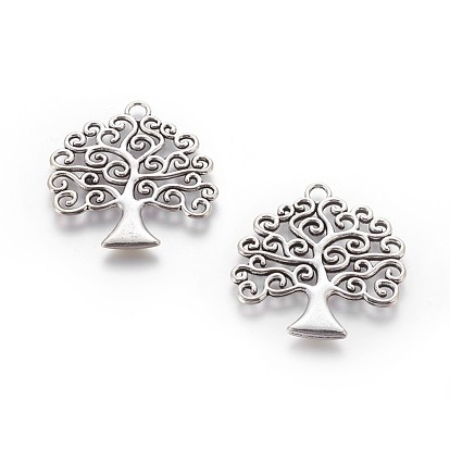 Tibetan Style Zinc Alloy Pendants, Tree of Life