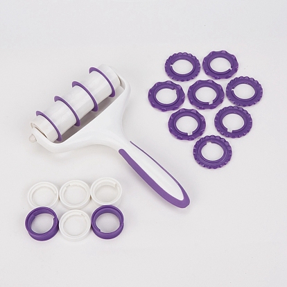 Plastic Fondant Cutter Set,  Cake Decorating Supplies, For Fondant Strip Ribbon Wheel Cutter