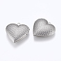 304 Stainless Steel Locket Pendants, Photo Frame Charms for Necklaces, Heart