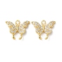 Латунные микро проложить кубического циркония прелести, без кадмия, без никеля и без свинца, бабочки прелести