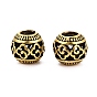 Европейские сплавочные бусины тибетского стиля , бусины с большим отверстием, полая рондель с клевером