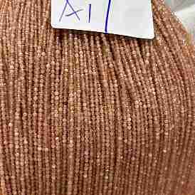 Натуральный Sunstone бисер пряди, граненые, круглые, класс А