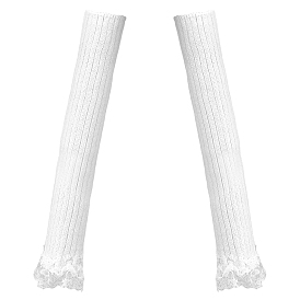 1 Pair Acrylic Fibers Long Mesh Lace Gloves, Dress Accessories